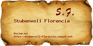 Stubenvoll Florencia névjegykártya